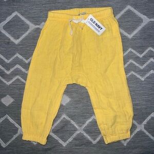 New Yellow Baby Pants Size 6-12M
